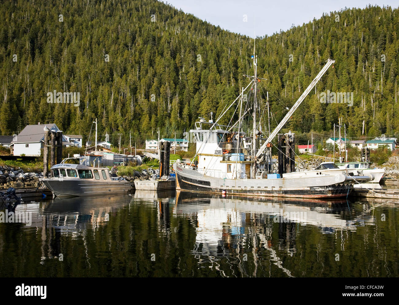Hartley Bay in British Columbia Kanada Stockfoto