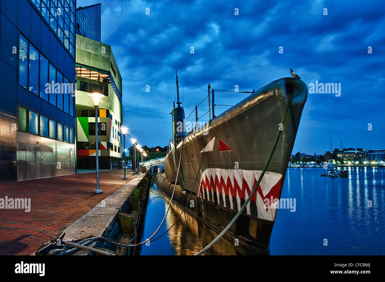 USS Dorsch, u-Boot-Memorial, Innenhafen, Barltimore, Maryland, USA Stockfoto