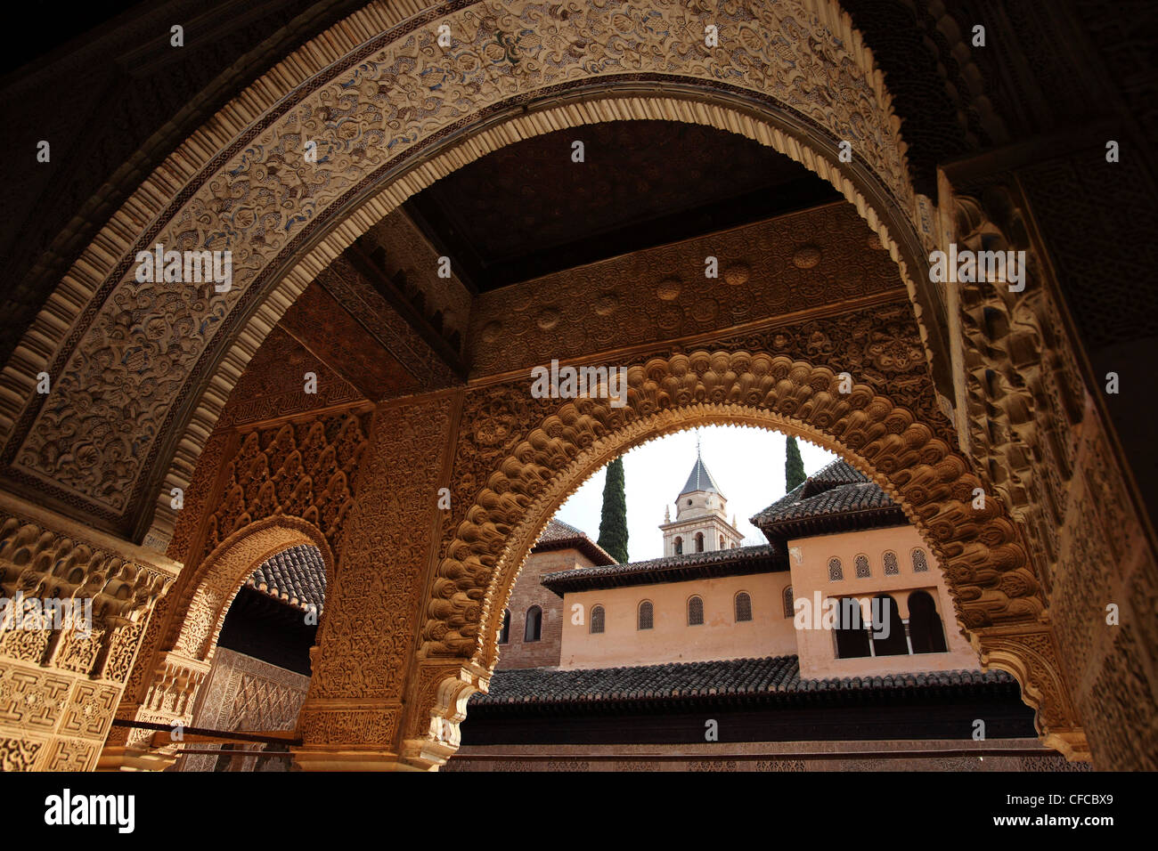 Alhambra, UNESCO-Weltkulturerbe, Granada, Andalusien, Spanien Stockfoto