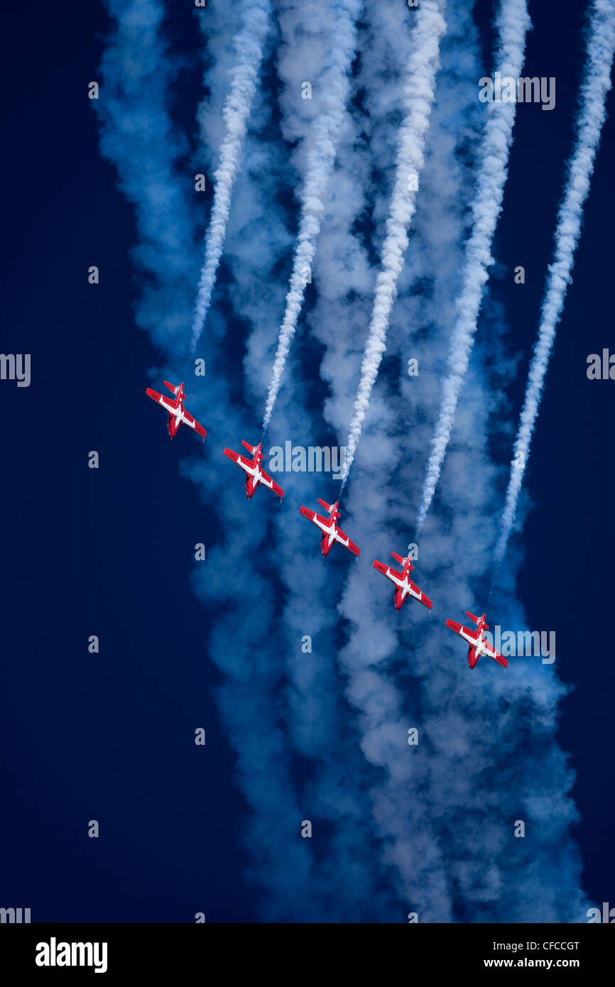 Snowbird Demo Team Comox, Comox Valley, Vancouver Island, British Columbia, Kanada. Stockfoto