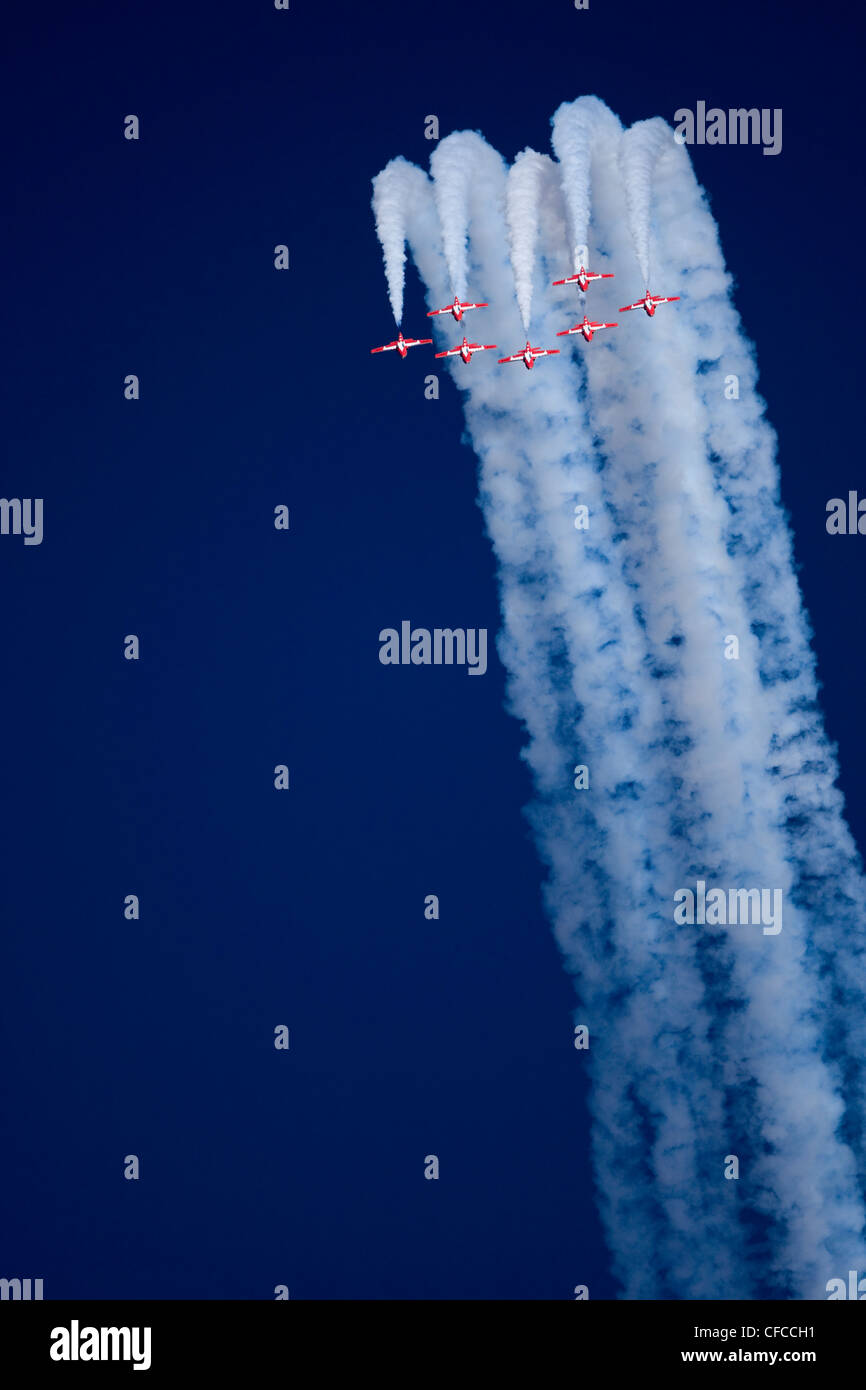 Snowbird Demo Team Comox, Comox Valley, Vancouver Island, British Columbia, Kanada. Stockfoto