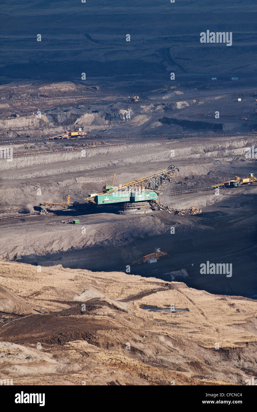 der Bagger im Kohle-Tagebau in der Nähe von Most - Tschechien Stockfoto