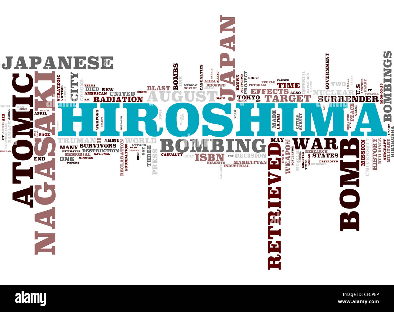 Atombombe - hiroshima Stockfoto