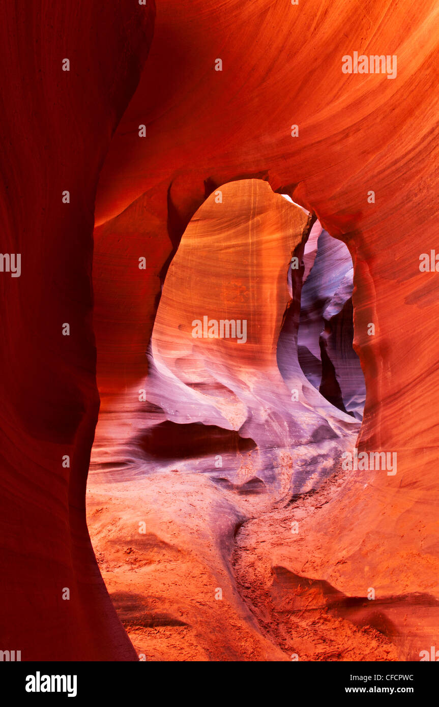 Abstrakte Bilder Lower Antelope Canyon, Arizona, Vereinigte Staaten von Amerika Stockfoto