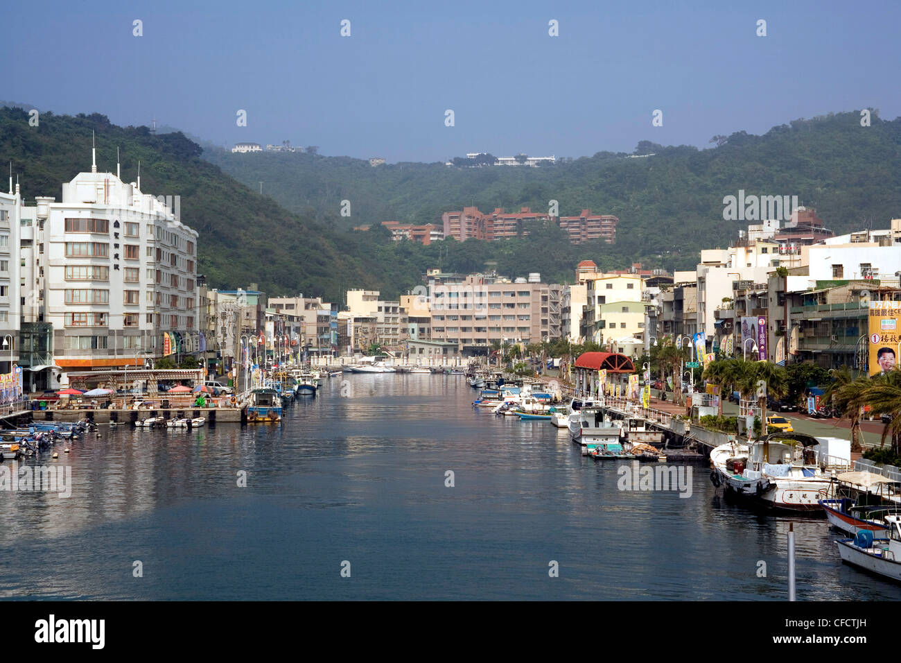 Marina und Hafen, Kaohsiung, Taiwan, Asien Stockfoto