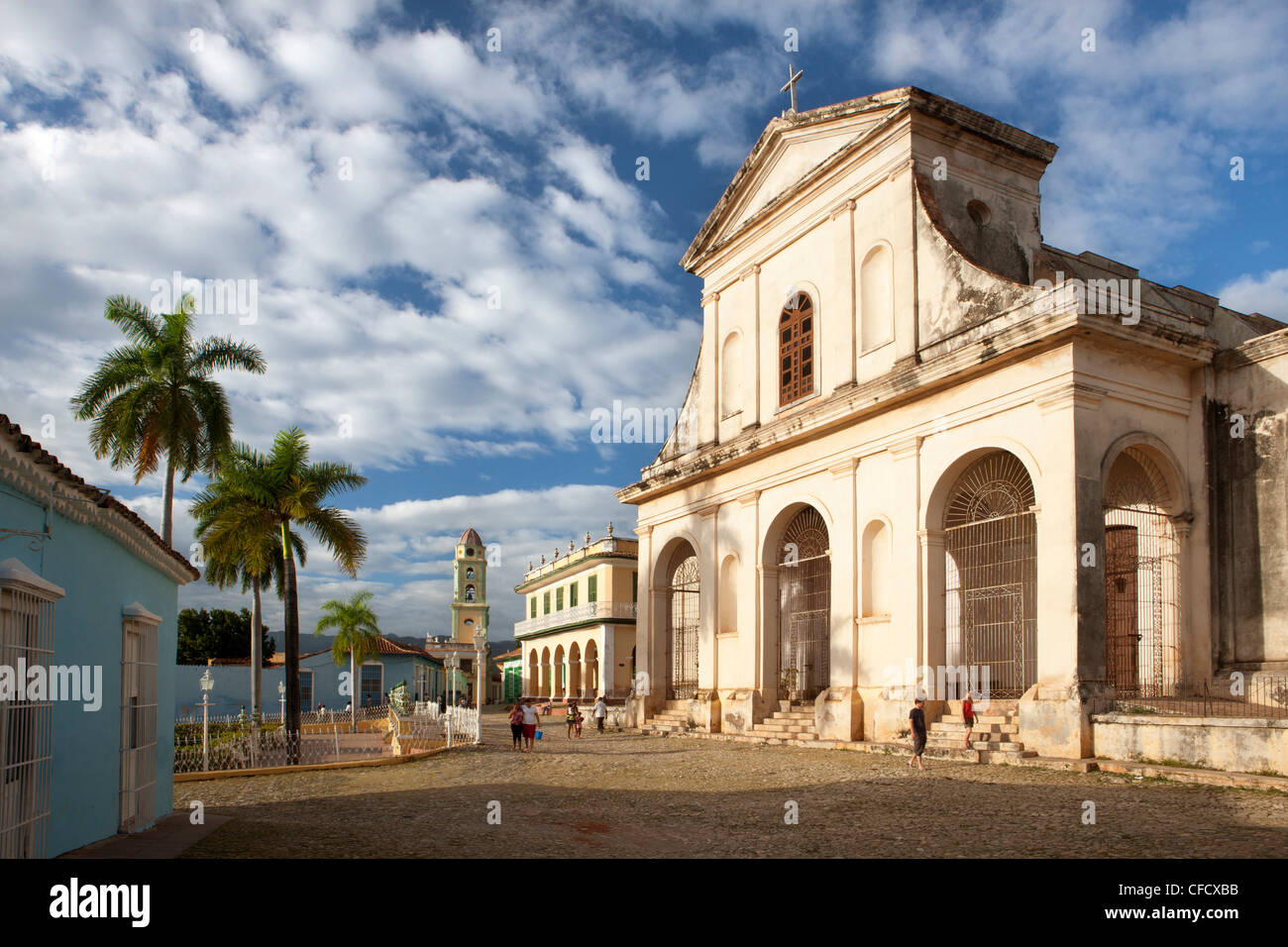 Blick über die Plaza Mayor, Trinidad, Kuba, West Indies Stockfoto