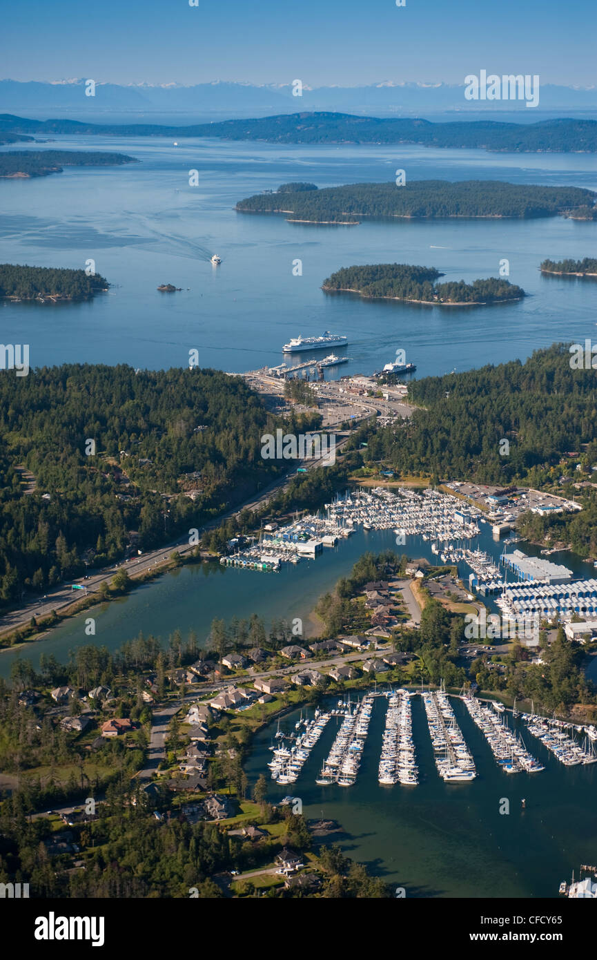 Swartz Bay Ferry Terminal, North Saanich, British Columbia, Kanada Stockfoto