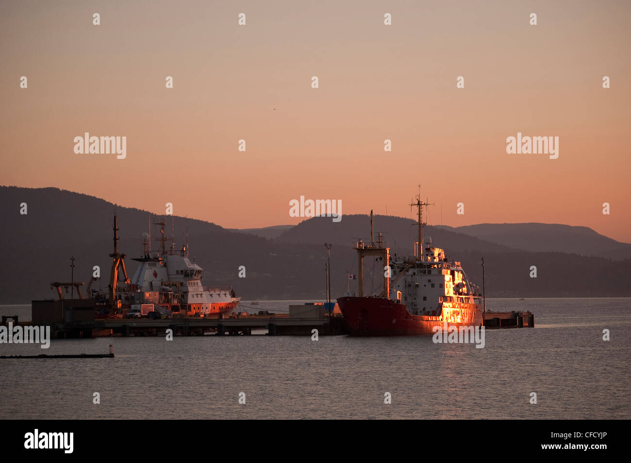 Kanadische Irakkrieg Schiffe bei Patricia Bay, British Columbia, Kanada Stockfoto