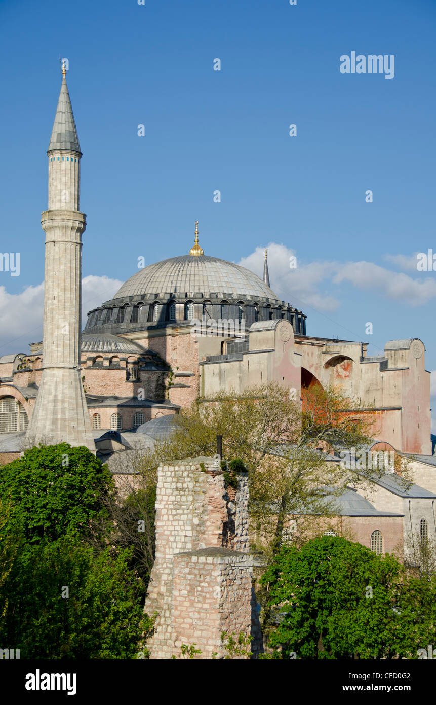 Hagia Sophia, auch bekannt als Aya Sofia, Istanbul, Türkei Stockfoto