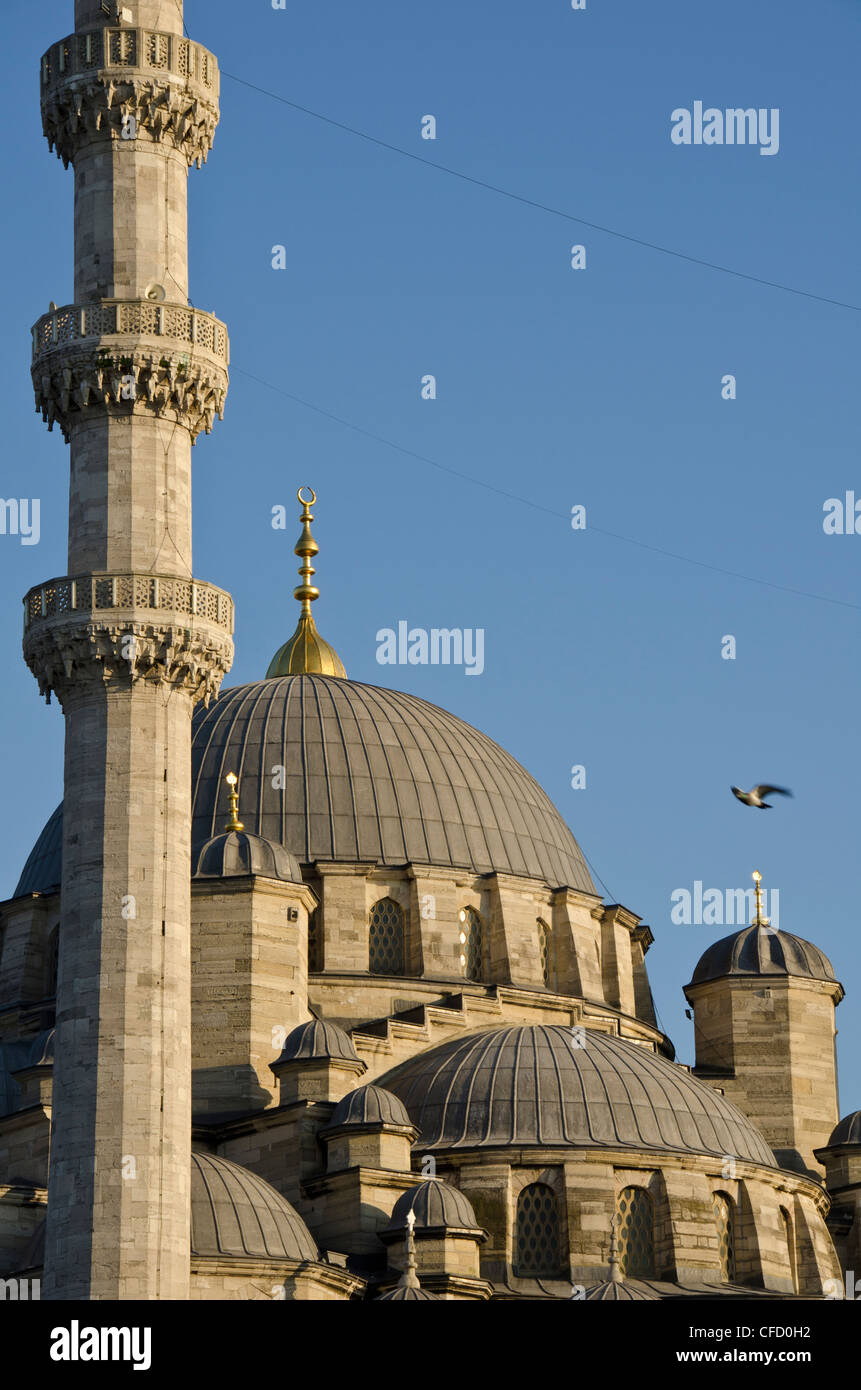 Yeni Camii, die neue Moschee oder die Valide Sultan-Moschee befindet sich in Eminönü Bezirk von Istanbul, Türkei Stockfoto