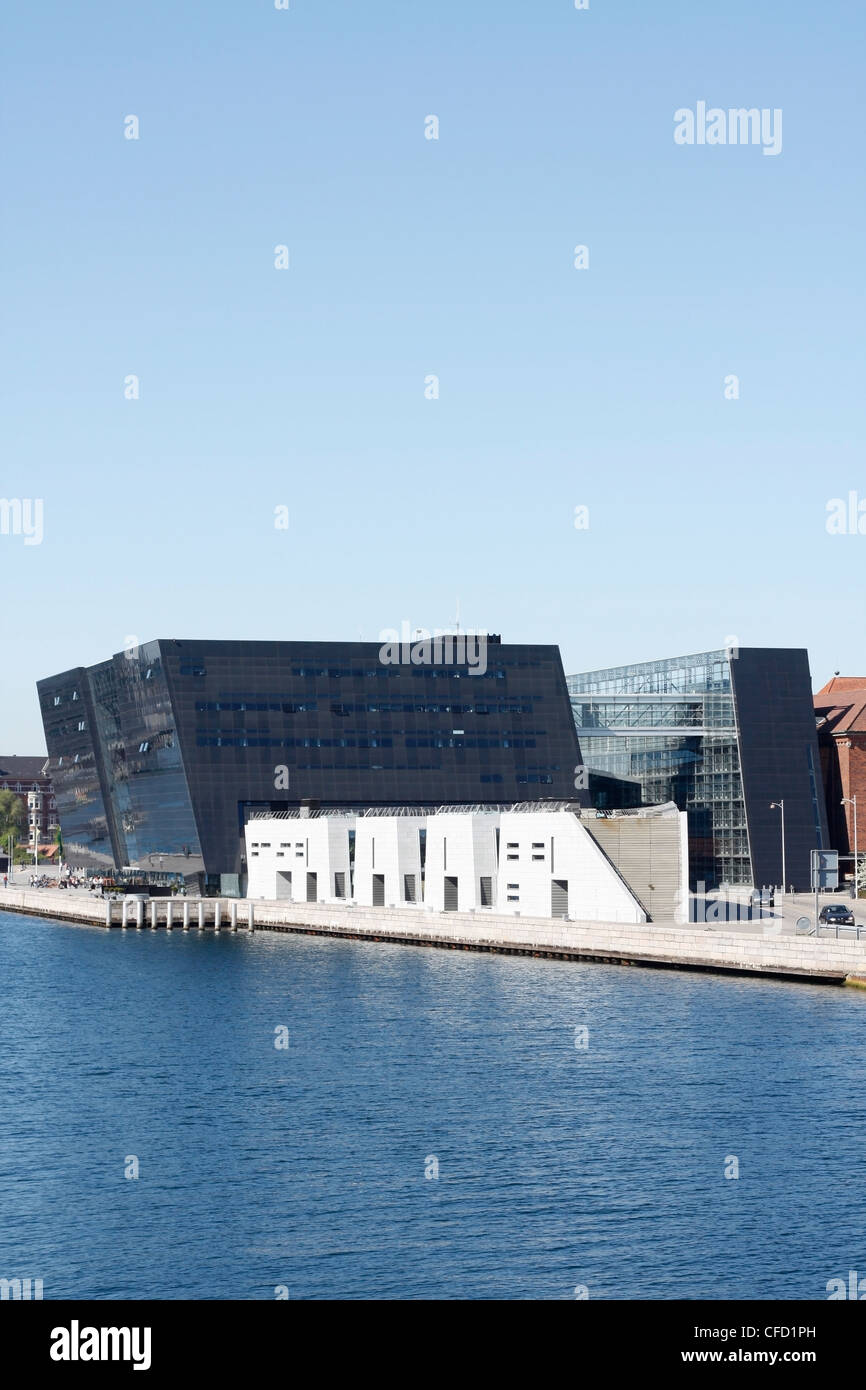 Der schwarze Diamant in Kopenhagen Stockfoto