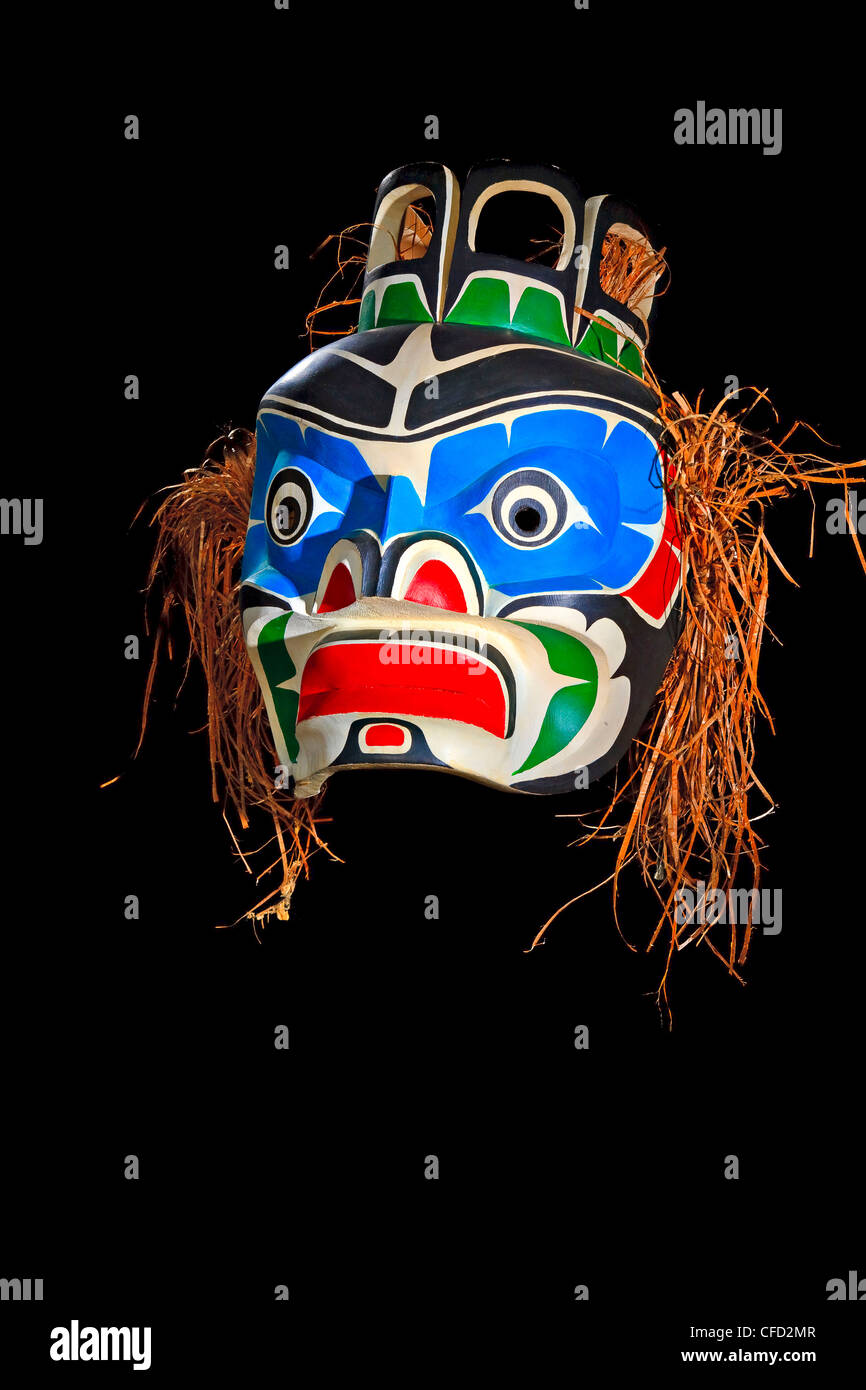 Maske Native First Nation Kunst original West Coast Stockfoto