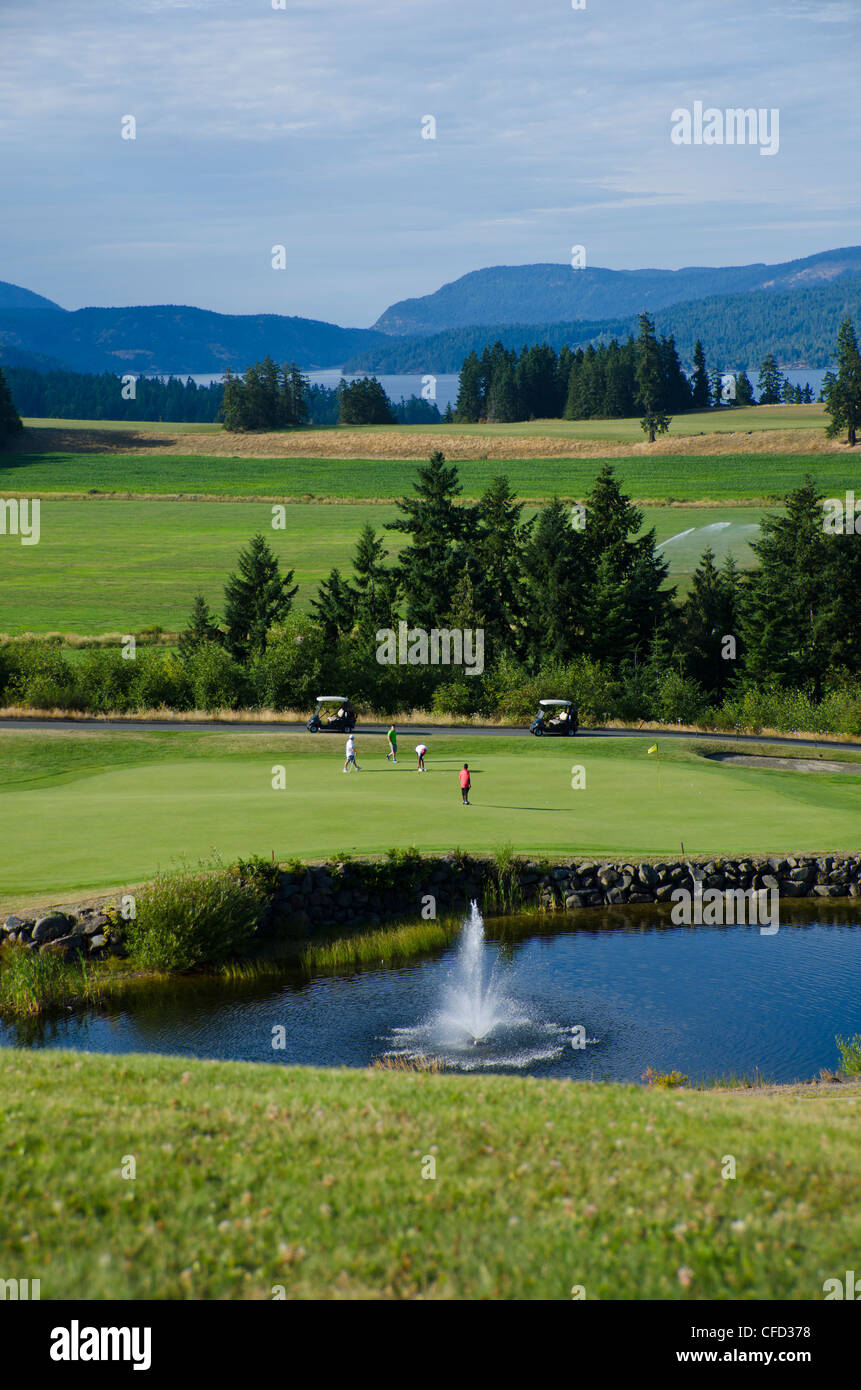 Arbutus Ridge Gold Course, Mill Bay in der Nähe von Victoria, Britisch-Kolumbien, Kanada Stockfoto