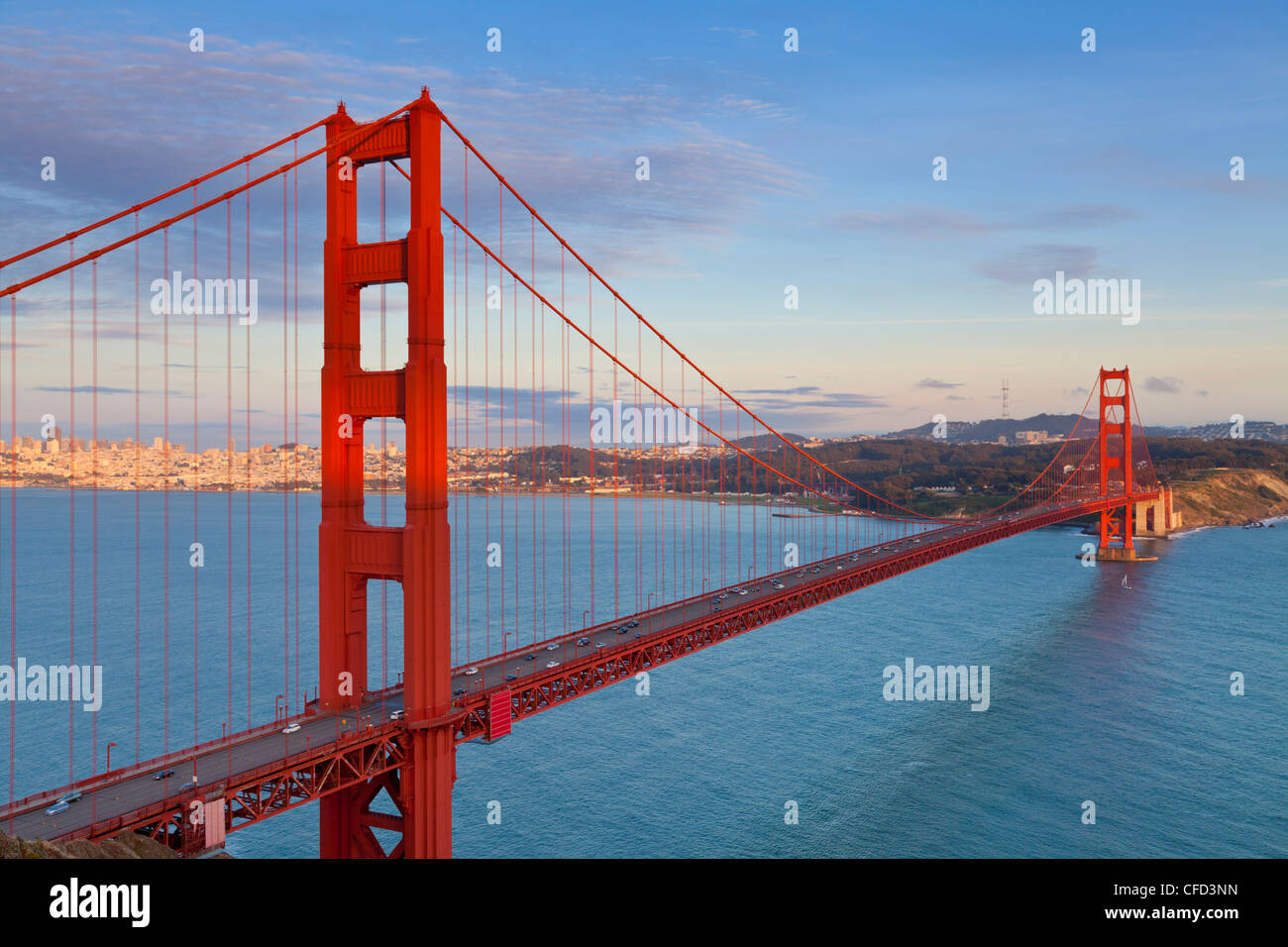Die Golden Gate Bridge, Marin County, San Francisco, Kalifornien, USA Stockfoto