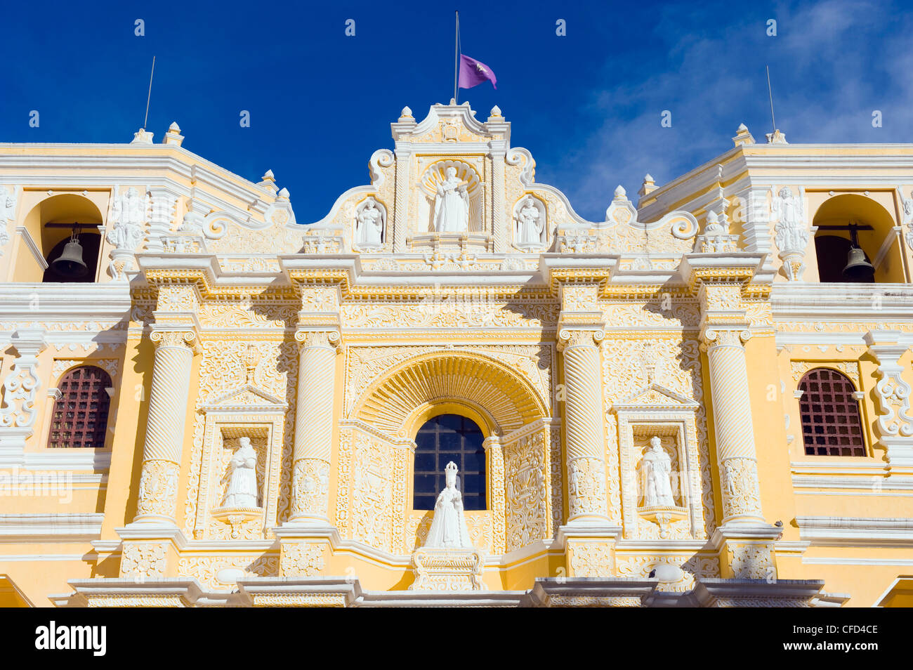 La Merced Kirche, UNESCO-Weltkulturerbe, Antigua, Guatemala, Mittelamerika Stockfoto