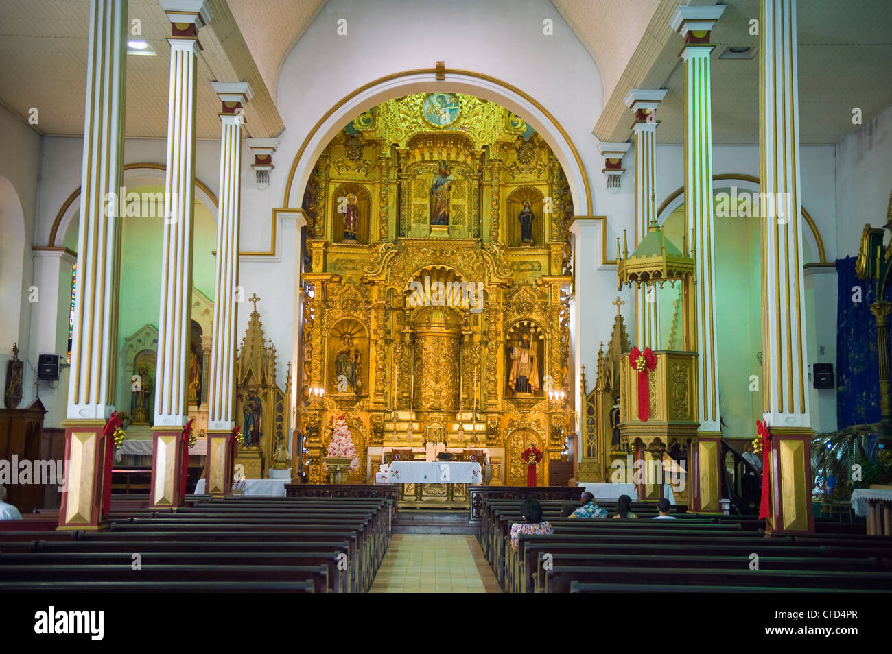 Gold-Altar in der Kirche von San Jose, historische alte Stadt, Weltkulturerbe, Panama City, Panama, Mittelamerika Stockfoto