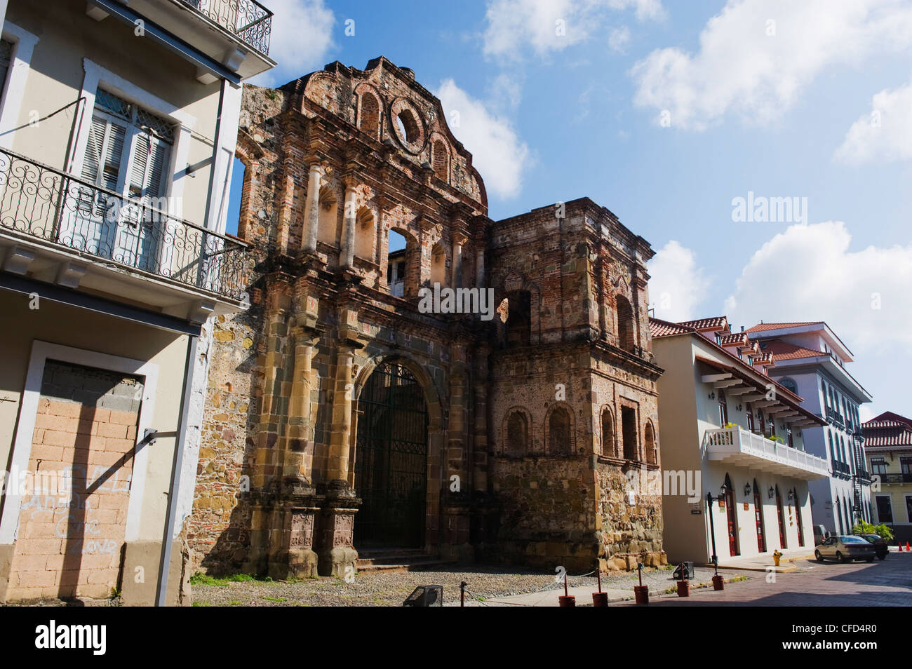 Kirche und Kloster der Compania de Jesus, der historischen alten Stadt, Weltkulturerbe, Panama City, Panama Stockfoto