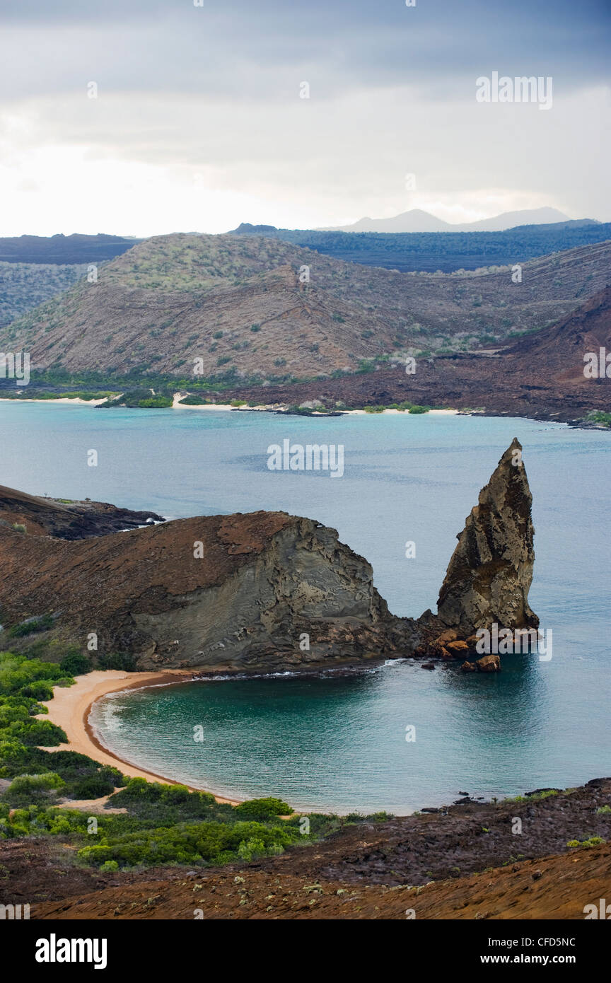 Pinnacle Rock, Isla Bartholomé, Galapagos-Inseln, UNESCO World Heritage Site, Ecuador, Südamerika Stockfoto