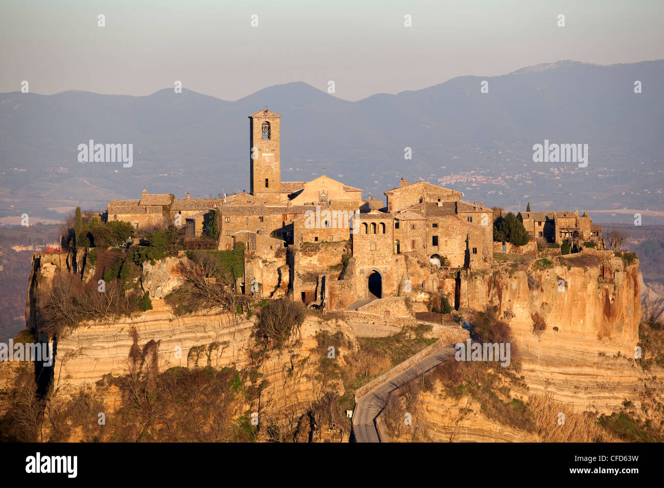 Civita di Bagnoreggio, ein einzigartiges Beispiel für ein Mittelalter City, Lazio, Italien, Europa Stockfoto