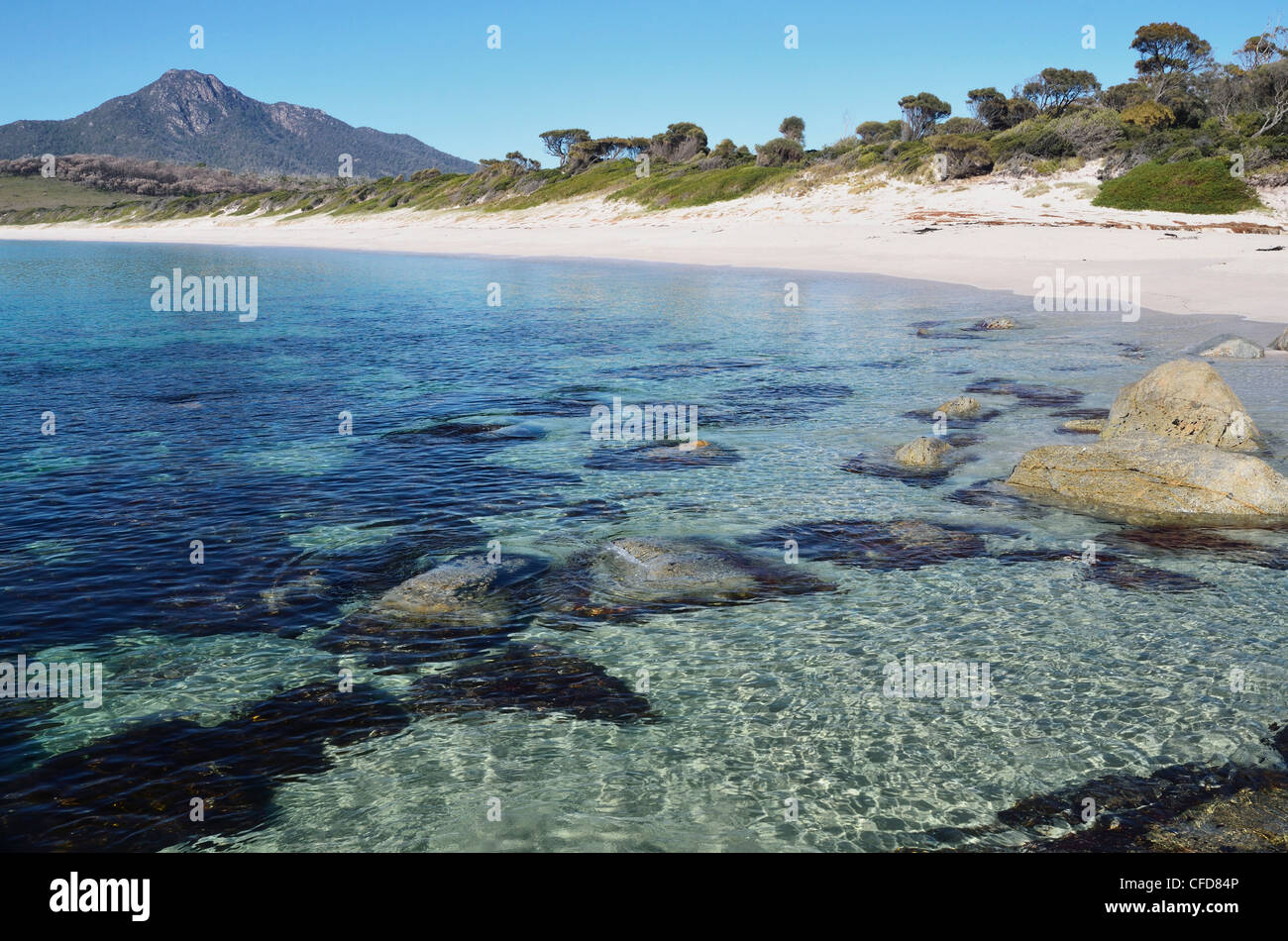 Wineglass Bay, Freycinet National Park, Freycinet Peninsula, Tasmanien, Australien, Pazifik Stockfoto
