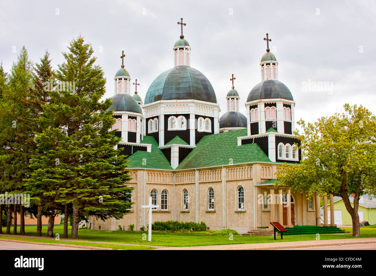 Historischen ukrainische katholische Kirche der Auferstehung, Dauphin, Manitoba, Kanada Stockfoto