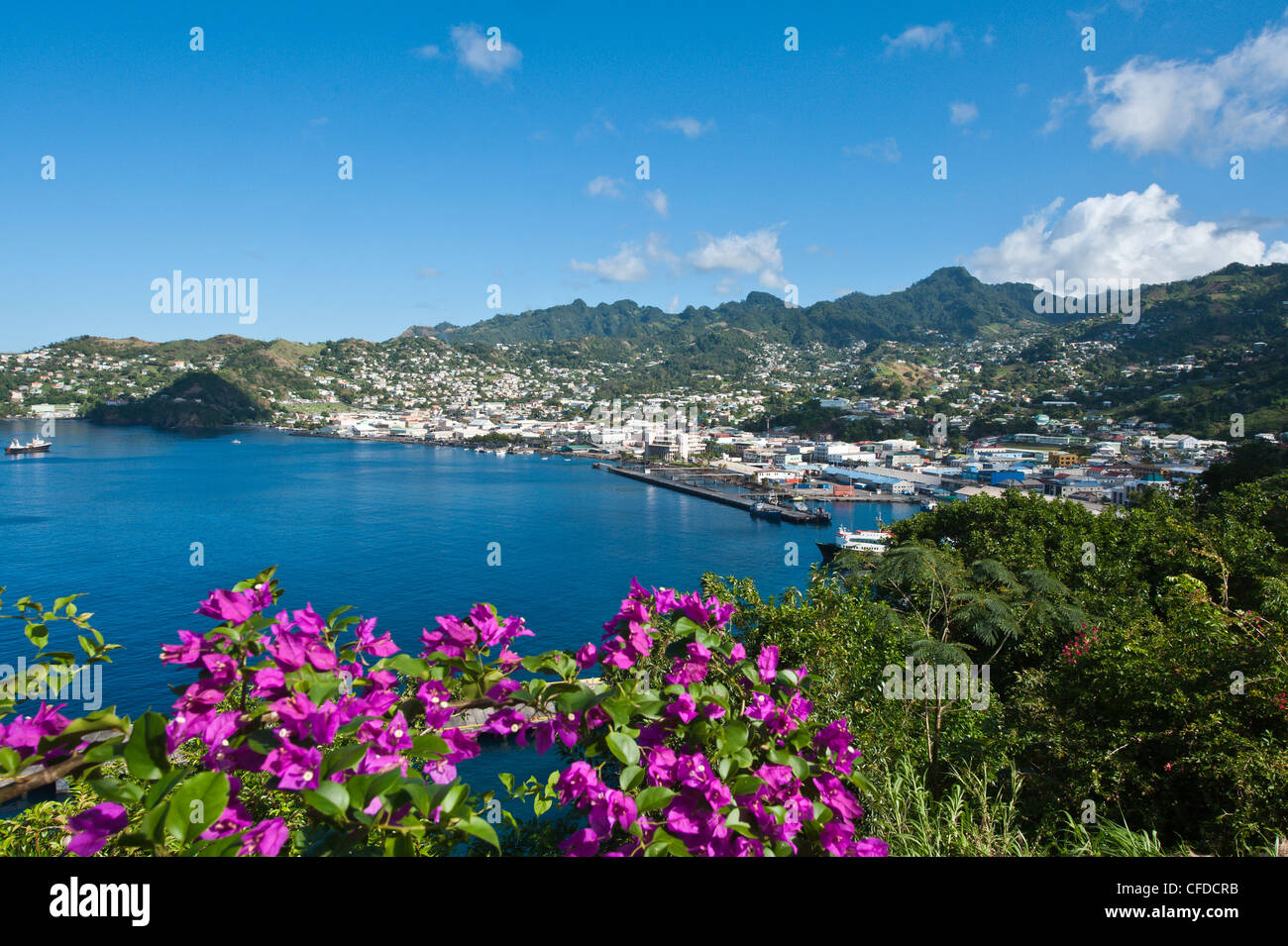 Kingstown Hafen, St. Vincent, St. Vincent und die Grenadinen, Windward Islands, West Indies, Karibik, Mittelamerika Stockfoto