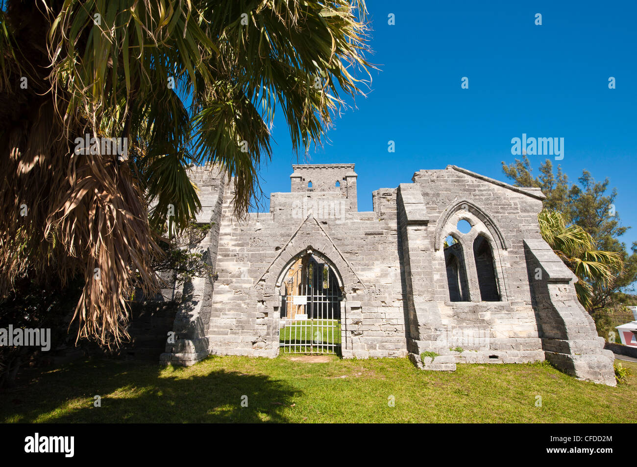 Die unvollendete Kirche in St. George's, Bermuda, Mittelamerika Stockfoto
