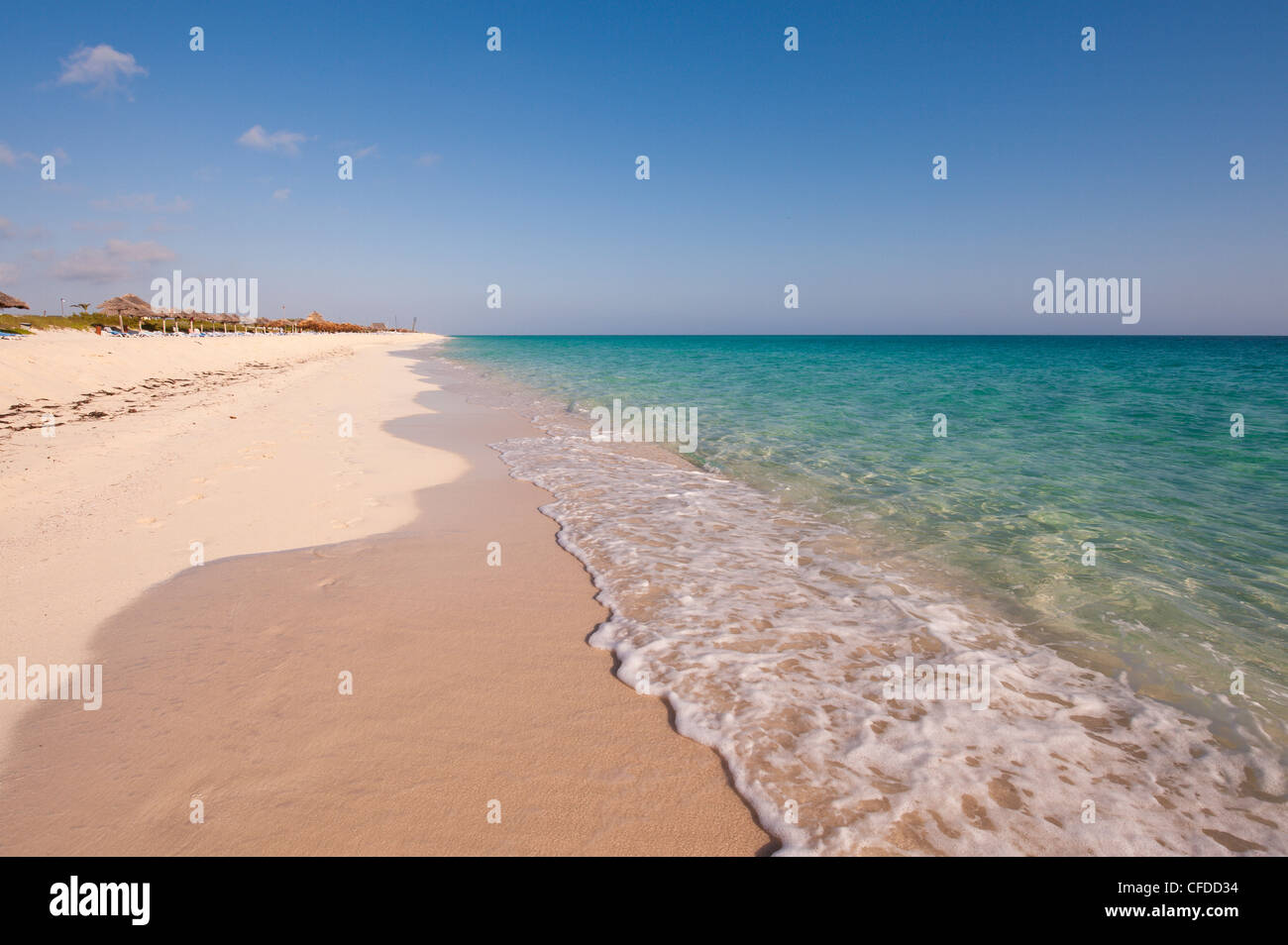 Strand von Cayo Santa Maria, Sol Cayo Santa Maria Resort, Cayo Santa Maria, Kuba, Westindische Inseln, Karibik, Mittelamerika Stockfoto