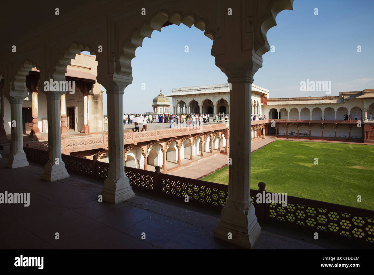 Diwam-i-Khas (Halle der privaten Publikum) in Agra Fort, UNESCO-Weltkulturerbe, Agra, Uttar Pradesh, Indien, Asien Stockfoto