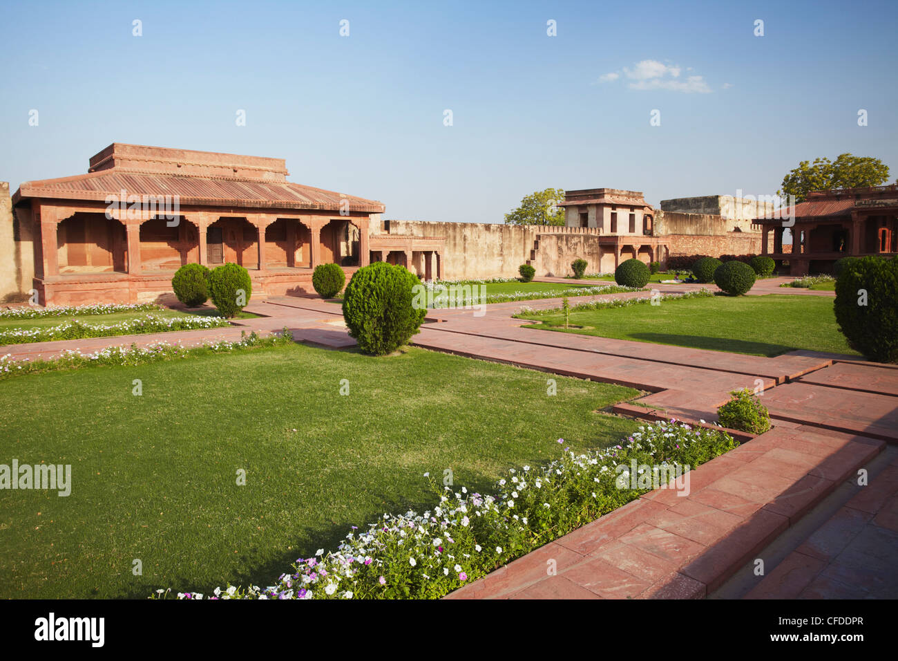 Diwam-i-Uhr (Halle der öffentlichen Publikum), Fatehpur Sikri, UNESCO-Weltkulturerbe, Uttar Pradesh, Indien, Asien Stockfoto