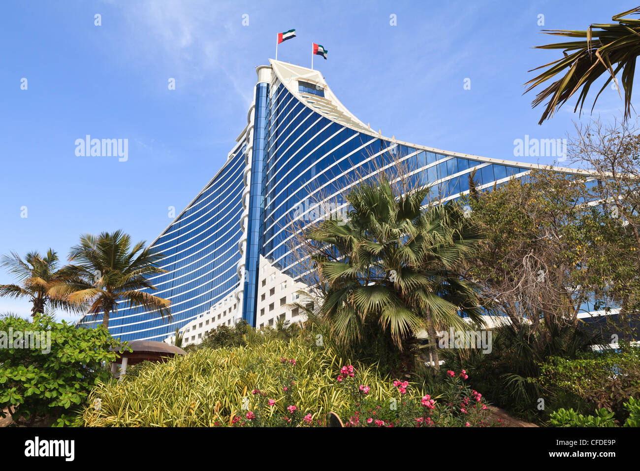Jumeirah Beach Hotel, Jumeirah Beach, Dubai, Vereinigte Arabische Emirate, Naher Osten Stockfoto