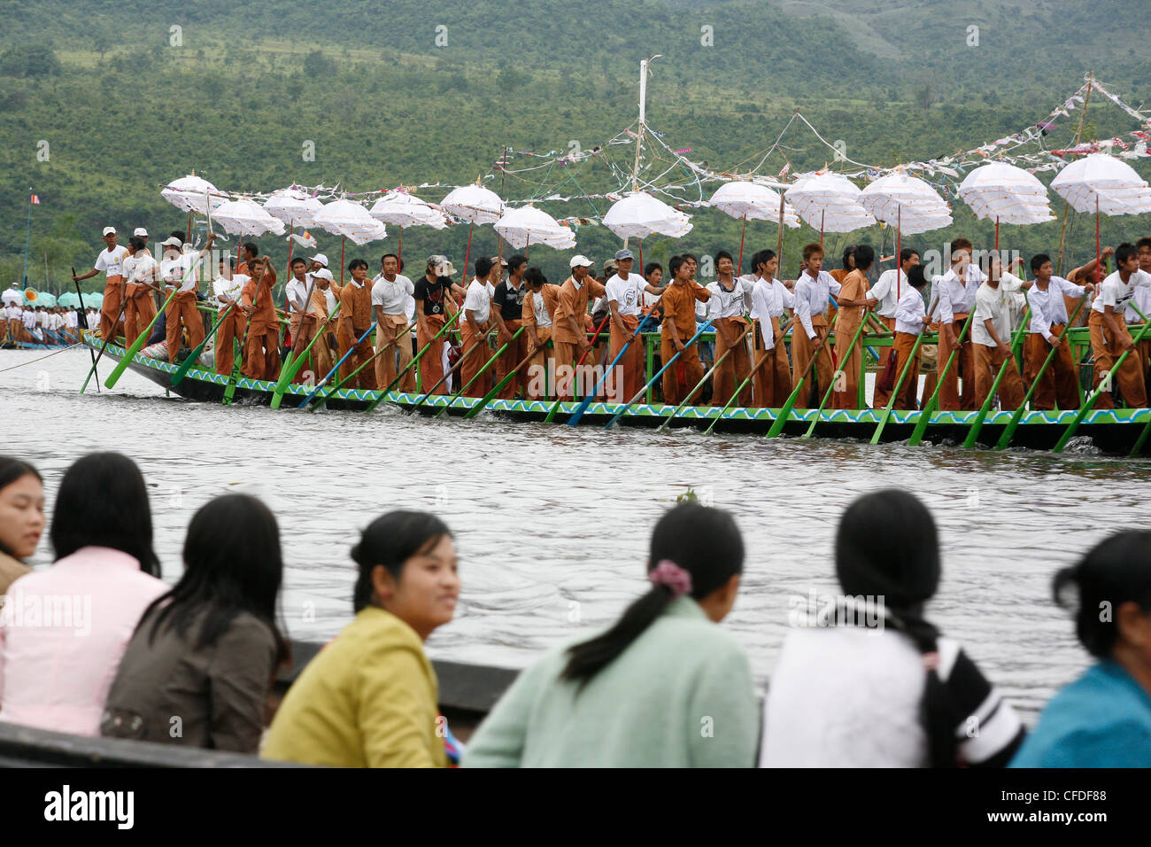 Phaung Daw U Festival, Inle-See, Myanmar, Asien Stockfoto