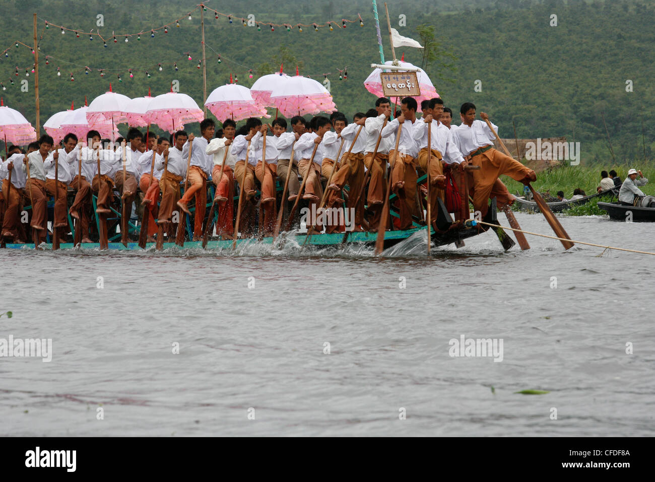 Phaung Daw U Festival, Inle-See, Myanmar, Asien Stockfoto
