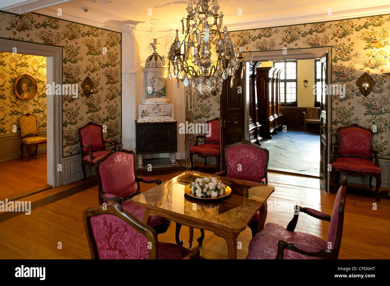 Frankfurter Goethe-Haus, Ansicht von Peking gegen die Suedliche Seitenkabinett und Vorsaal, Frankfurt Am Main, Hessen, Deutsch Stockfoto