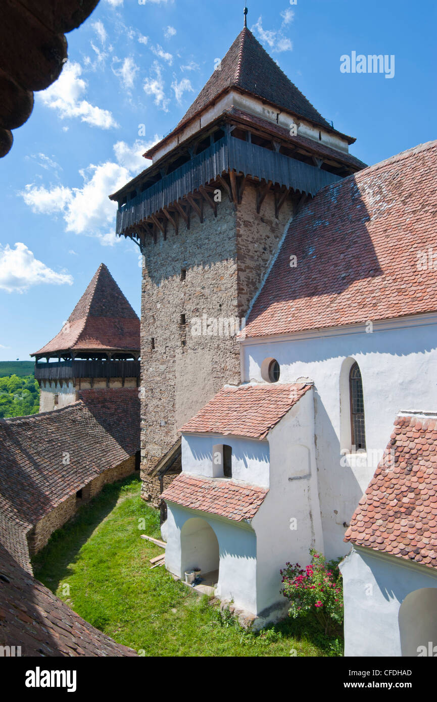 Deutsch-Weißkirch, UNESCO-Weltkulturerbe, sächsischen Kirchen, Rumänien, Europa Stockfoto