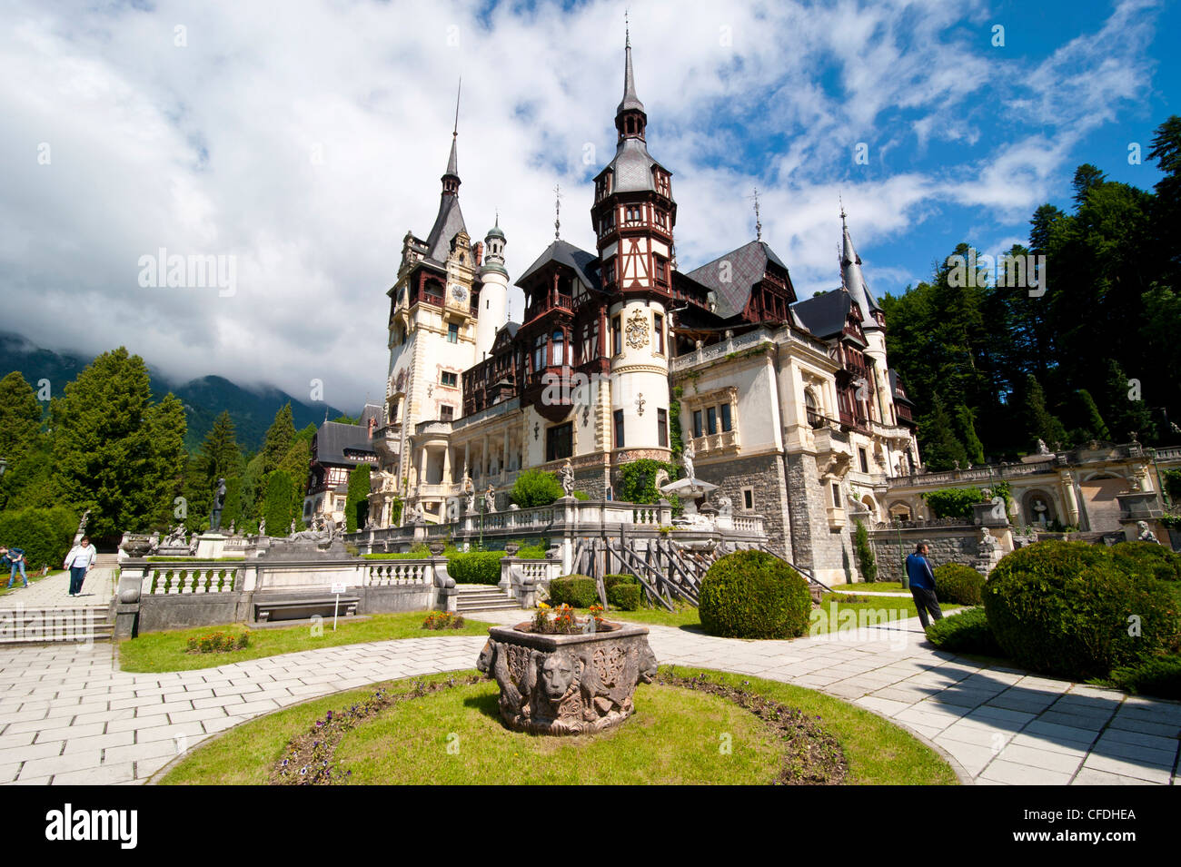 Schloss Peles, Sinaia, Rumänien, Europa Stockfoto