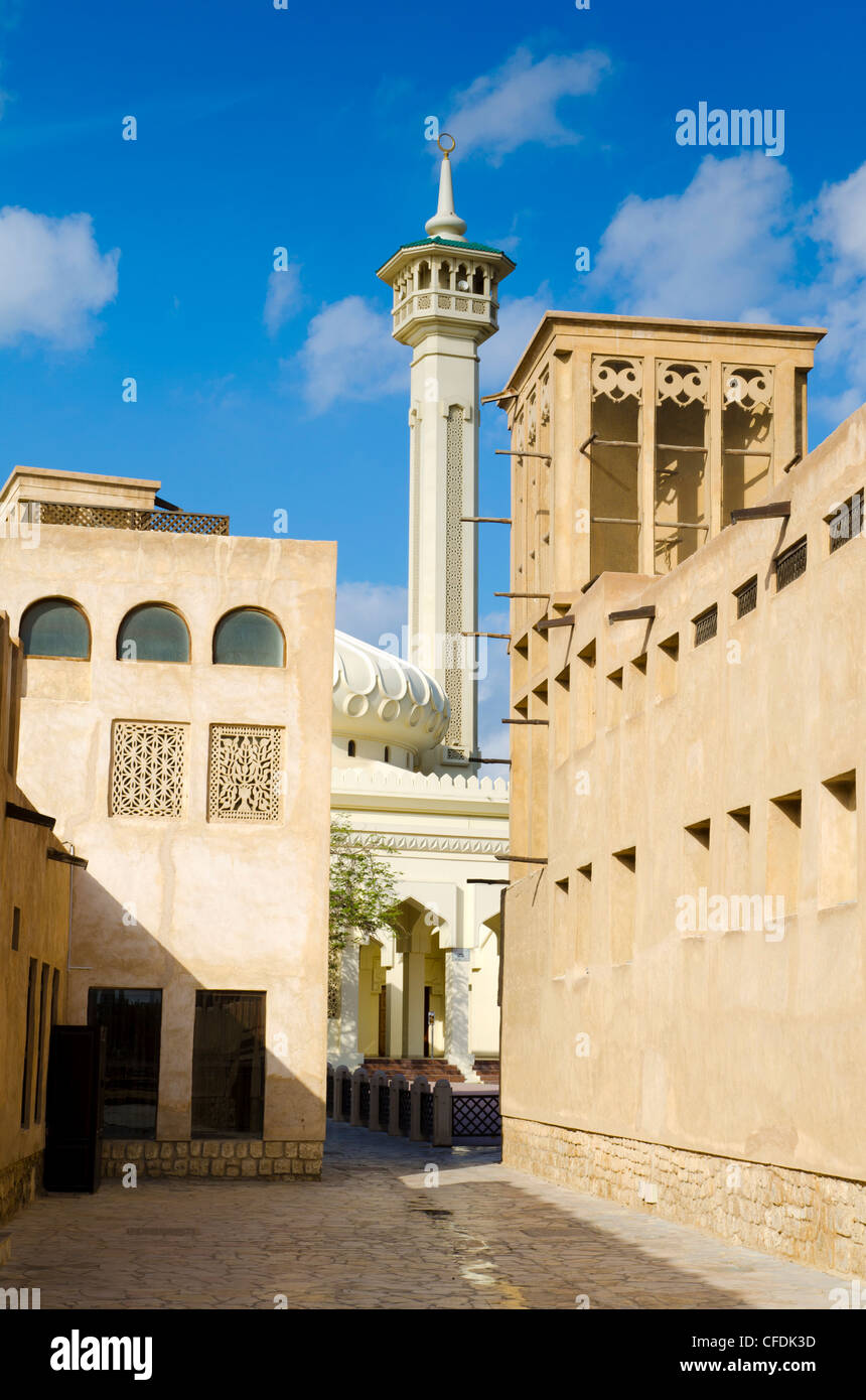 Bastakiya Viertel, Bur Dubai, Dubai, Vereinigte Arabische Emirate, Naher Osten Stockfoto