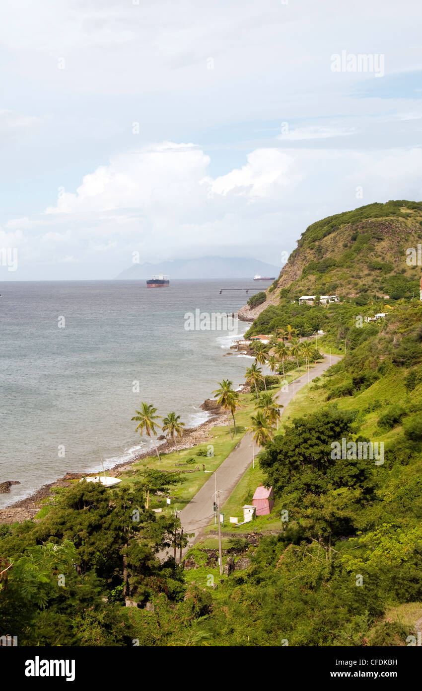 Oranje Bay Oranjestad Strand Karibik Sint Sint Eustatius Niederländische Antillen Insel Stockfoto