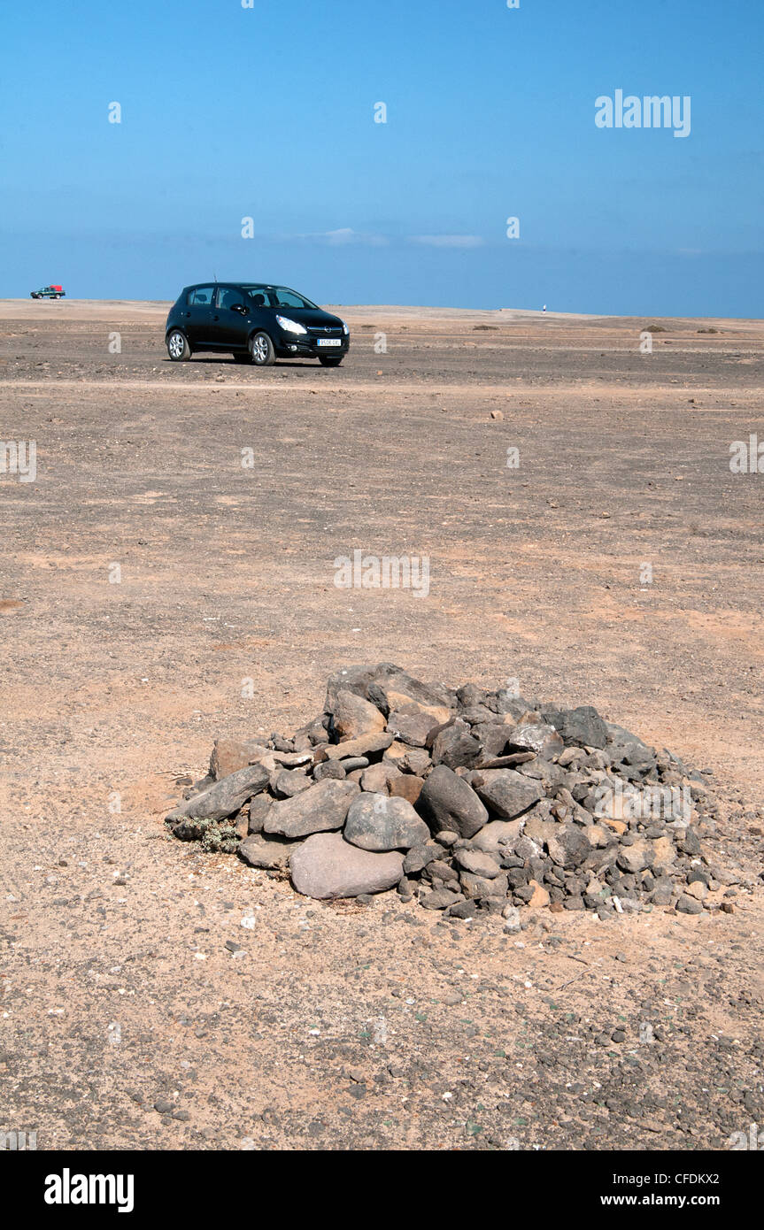 Ford Corsa in der Wüste Stockfoto