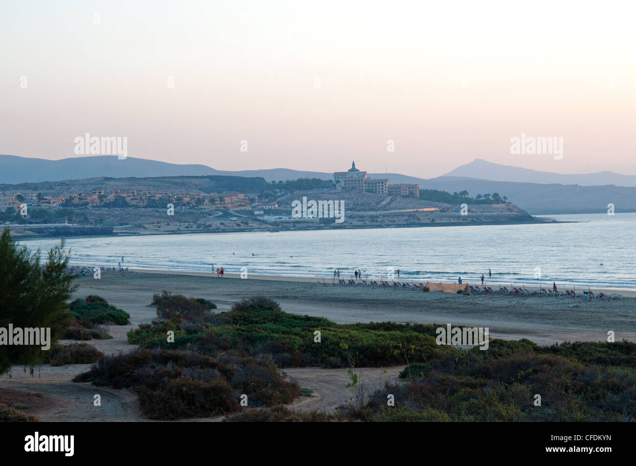Fuerteventura Costa Calma Beach sunrise Stockfoto