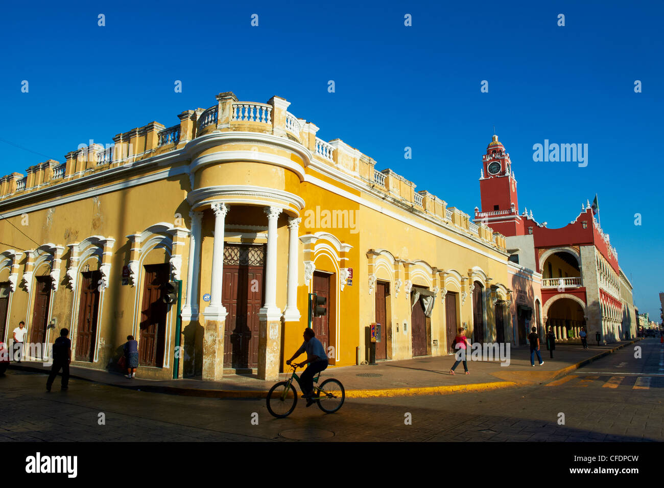 Unabhängigkeitsplatz, Bundesstaat Merida, Yucatan, Mexiko Stockfoto