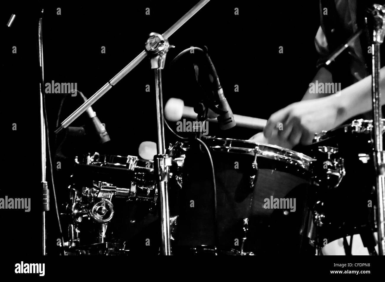 Drum in live-Musik-show Stockfoto
