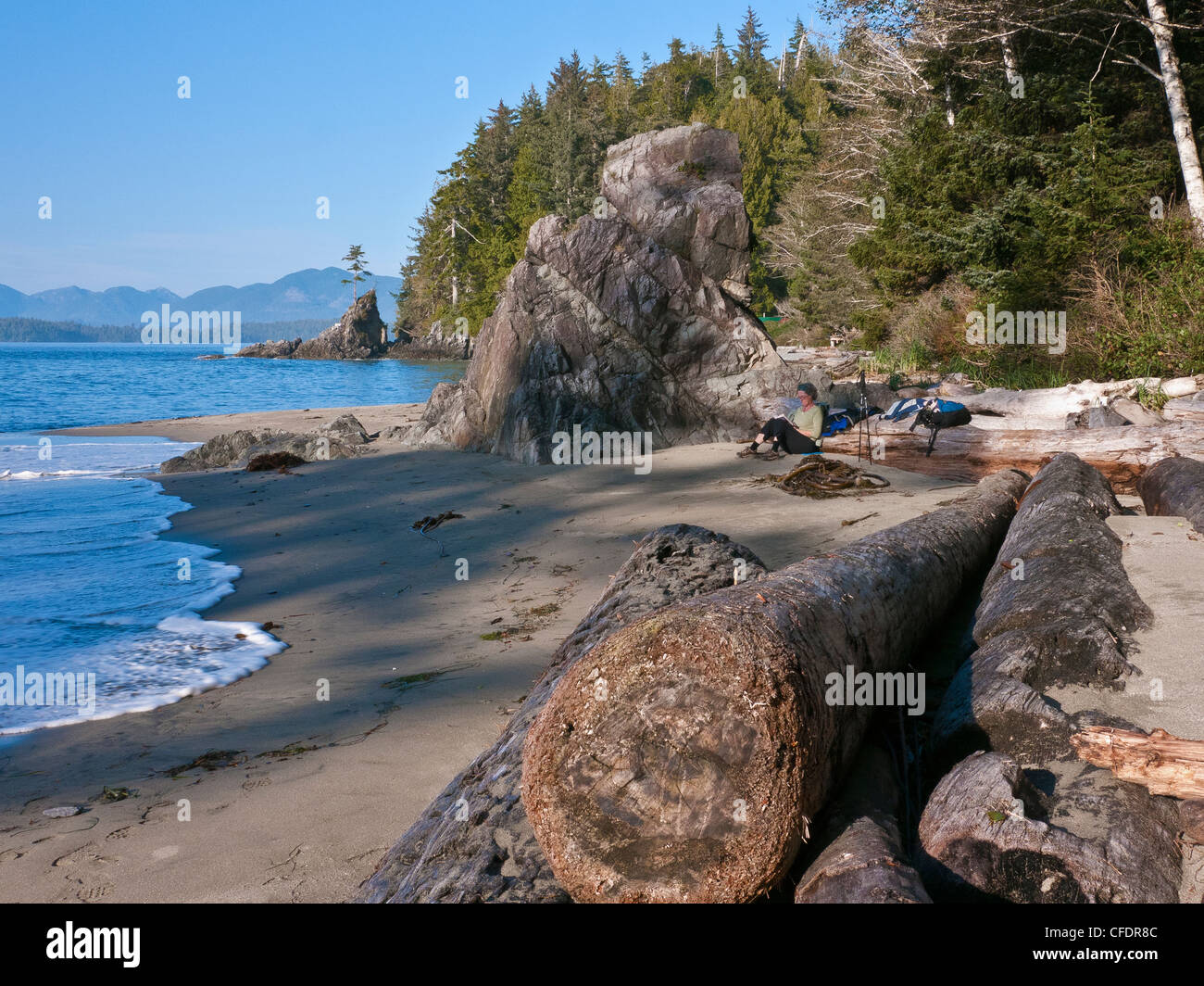 Bradys Strand auf der südwestlichen Küste von Vancouver Island, britisc-Kolumbien, Kanada Stockfoto