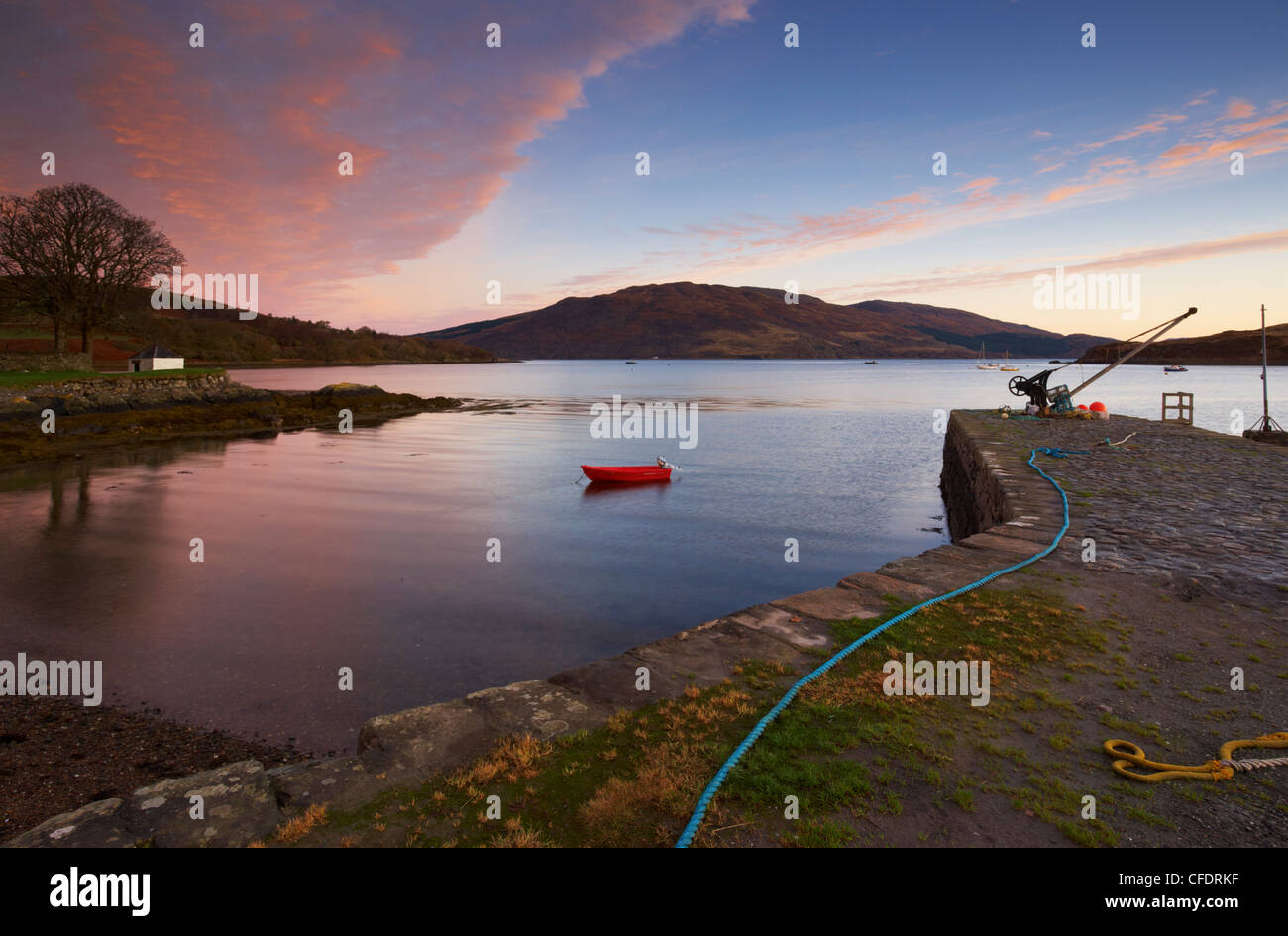 Ein Morgen im November bei Isleornsay, Isle Of Skye, Schottland, Vereinigtes Königreich, Europa Stockfoto