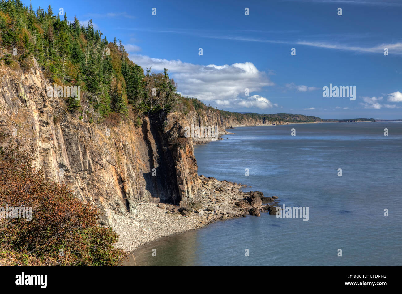 Kap ' Wutanfall ' Bay Of Fundy, Atlantik, New Brunswick, Kanada Stockfoto