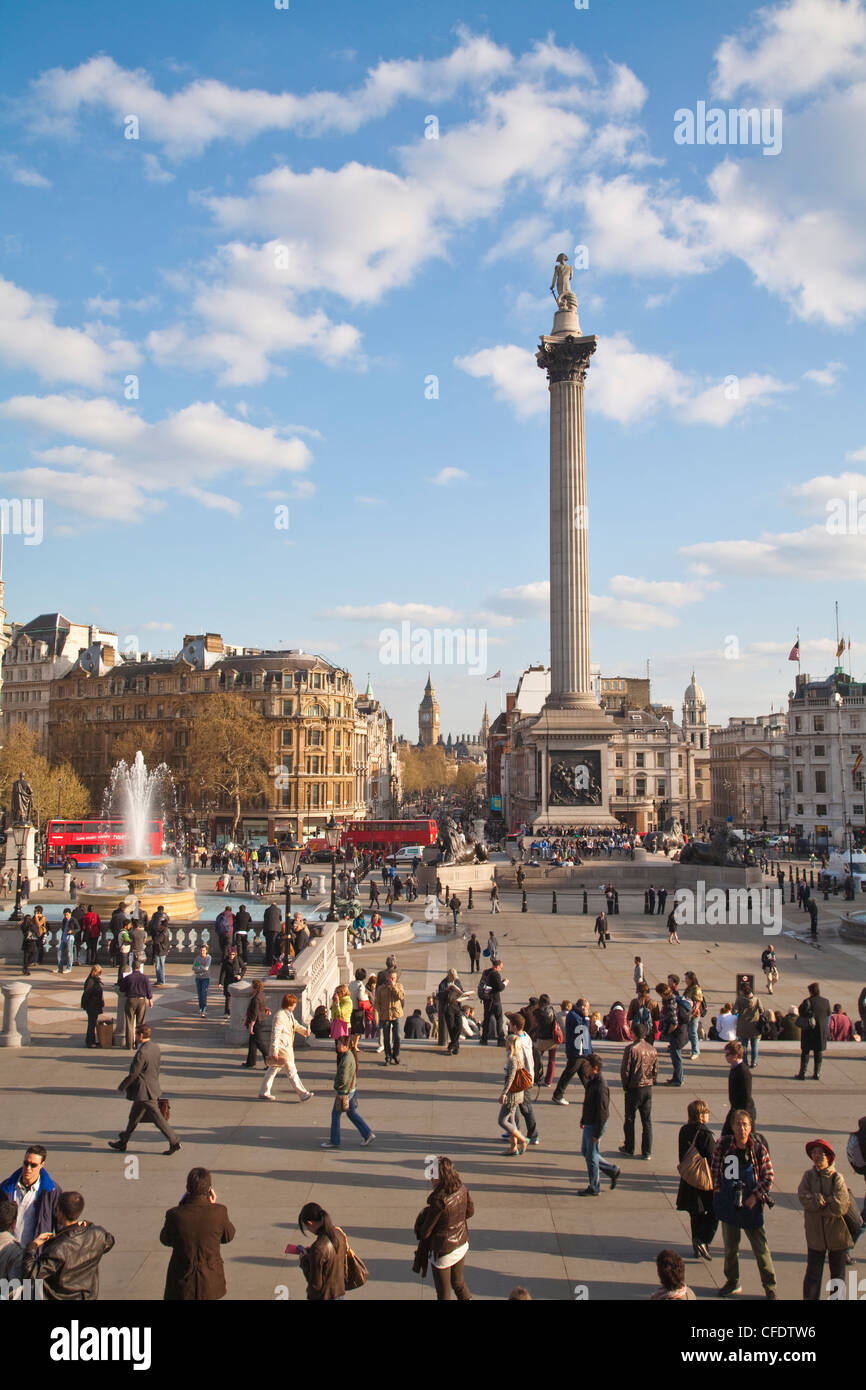 Trafalgar Square, London, England, Vereinigtes Königreich, Europa Stockfoto