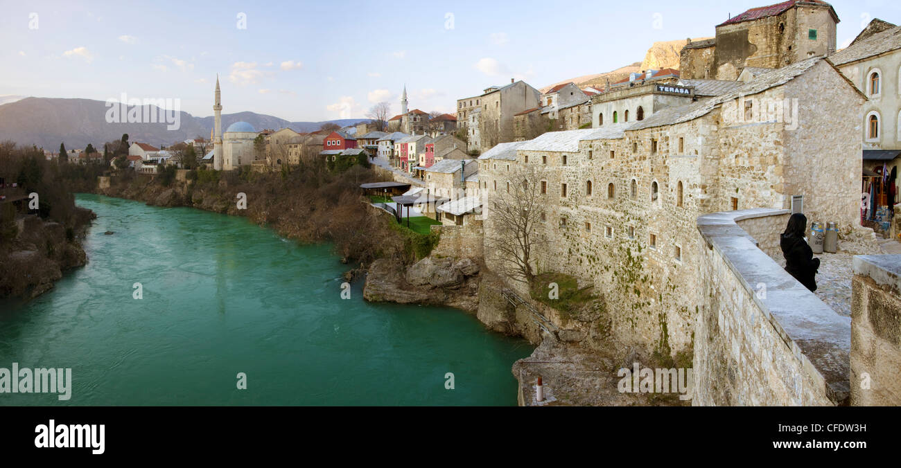 Mostar, UNESCO-Weltkulturerbe, Bosnien, Bosnien-Herzegowina, Europa Stockfoto