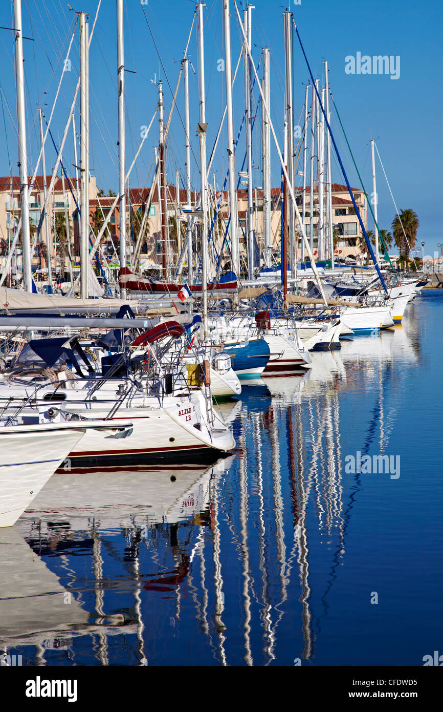 Argeles Port Argeles Sur Mer, Cote Vermeille, Languedoc Roussillon, Frankreich, Europa Stockfoto