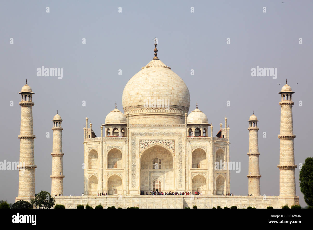 Taj Mahal ist ein Mausoleum und eine Moschee Stockfoto