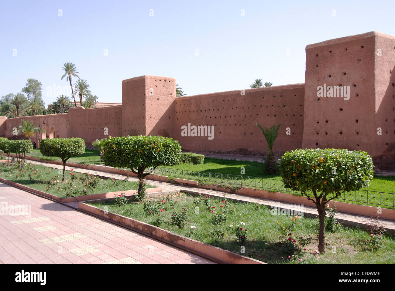City Wall, Marrakesch, Marokko, Nordafrika, Afrika Stockfoto